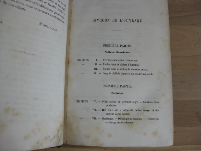 Traité du travail des laines peignées. De l’alpaga, du poil de chèvre, du cachemire etc