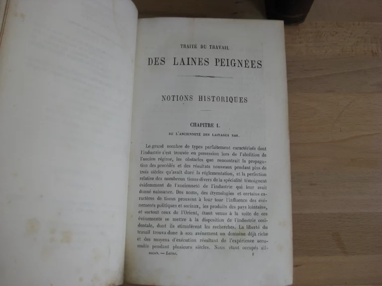 Traité du travail des laines peignées. De l’alpaga, du poil de chèvre, du cachemire etc