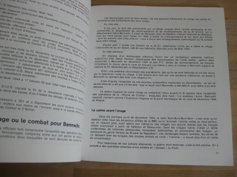 Un Village martyr au cœur de la poche de Colmar Un Village martyr au cœur de la poche de Colmar
