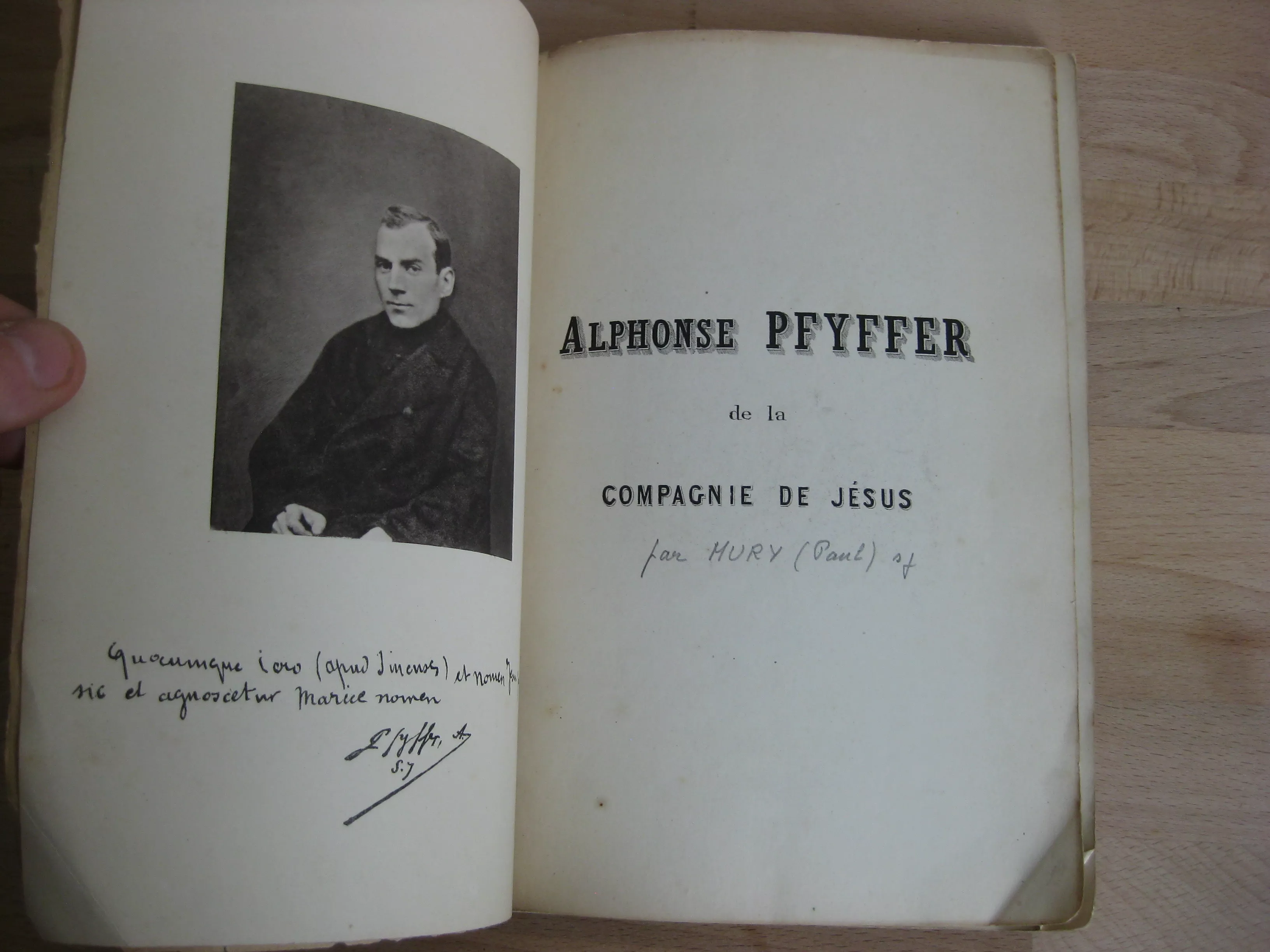 Alphonse Pfyffer de la Compagnie de Jésus - Paul Mury