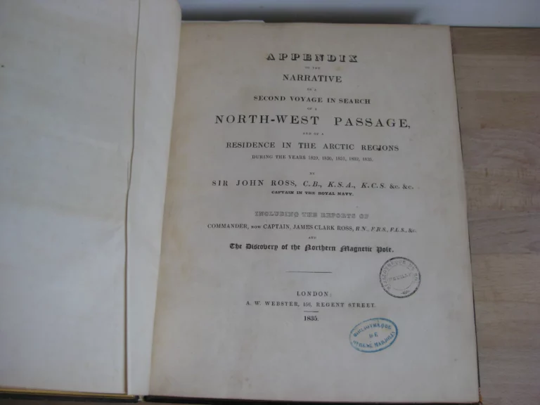 Appendix to the Narrative of a Second Voyage in Search of a North-West Passage Appendix to the Narrative of a Second Voyage in Search of a North-West Passage