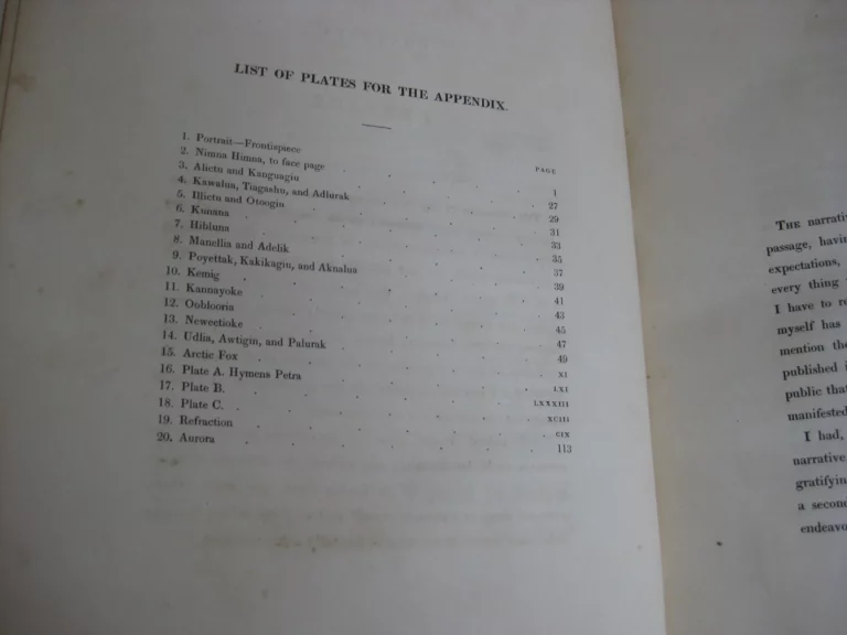 Appendix to the Narrative of a Second Voyage in Search of a North-West Passage Appendix to the Narrative of a Second Voyage in Search of a North-West Passage