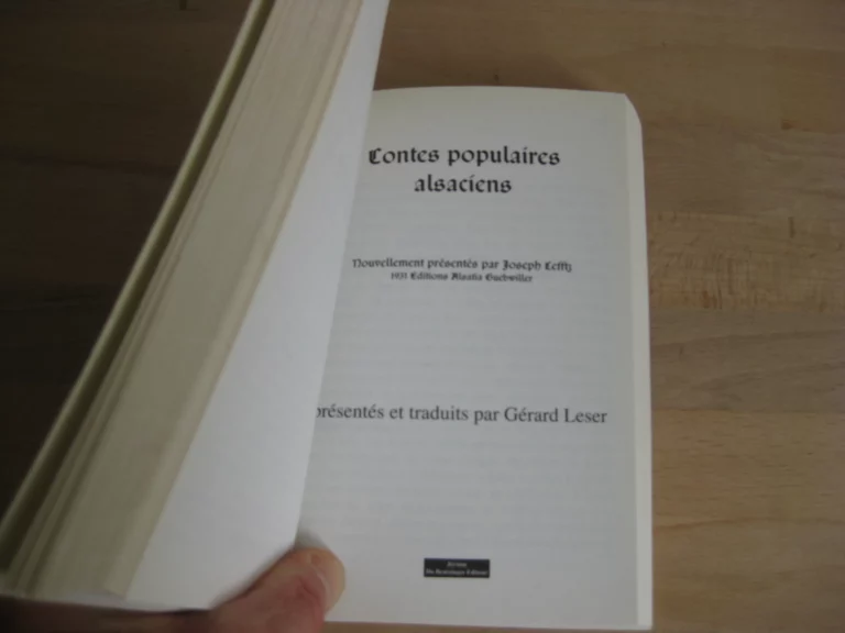 Contes populaires alsaciens : Elsässische Volksmärchen