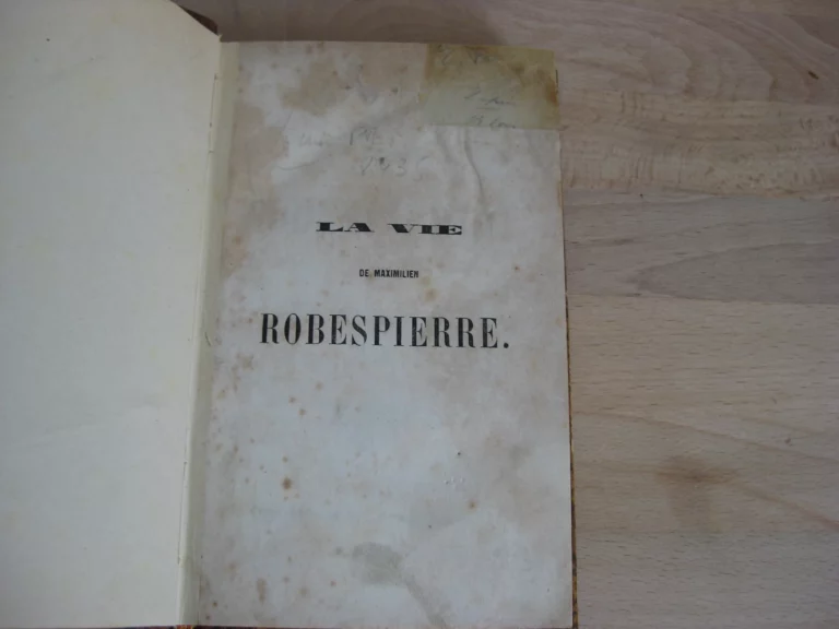 La vie de Maximilien Robespierre La vie de Maximilien Robespierre
