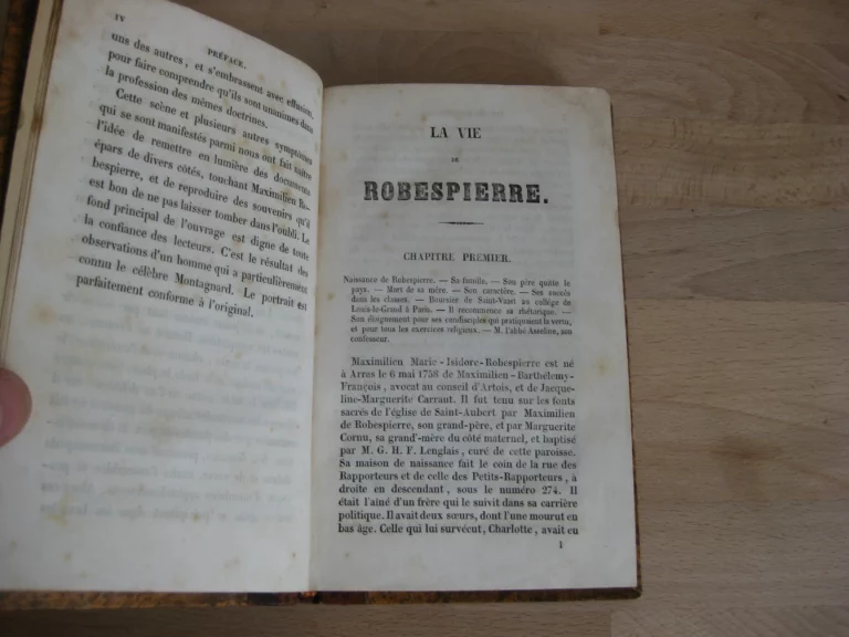 La vie de Maximilien Robespierre La vie de Maximilien Robespierre