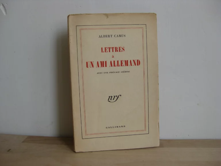 Lettres à un ami allemand, Camus Lettres à un ami allemand, Camus