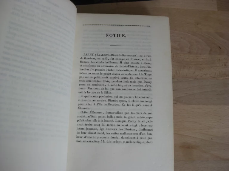 Œuvres complètes de Parny, en deux volumes Œuvres complètes de Parny, en deux volumes