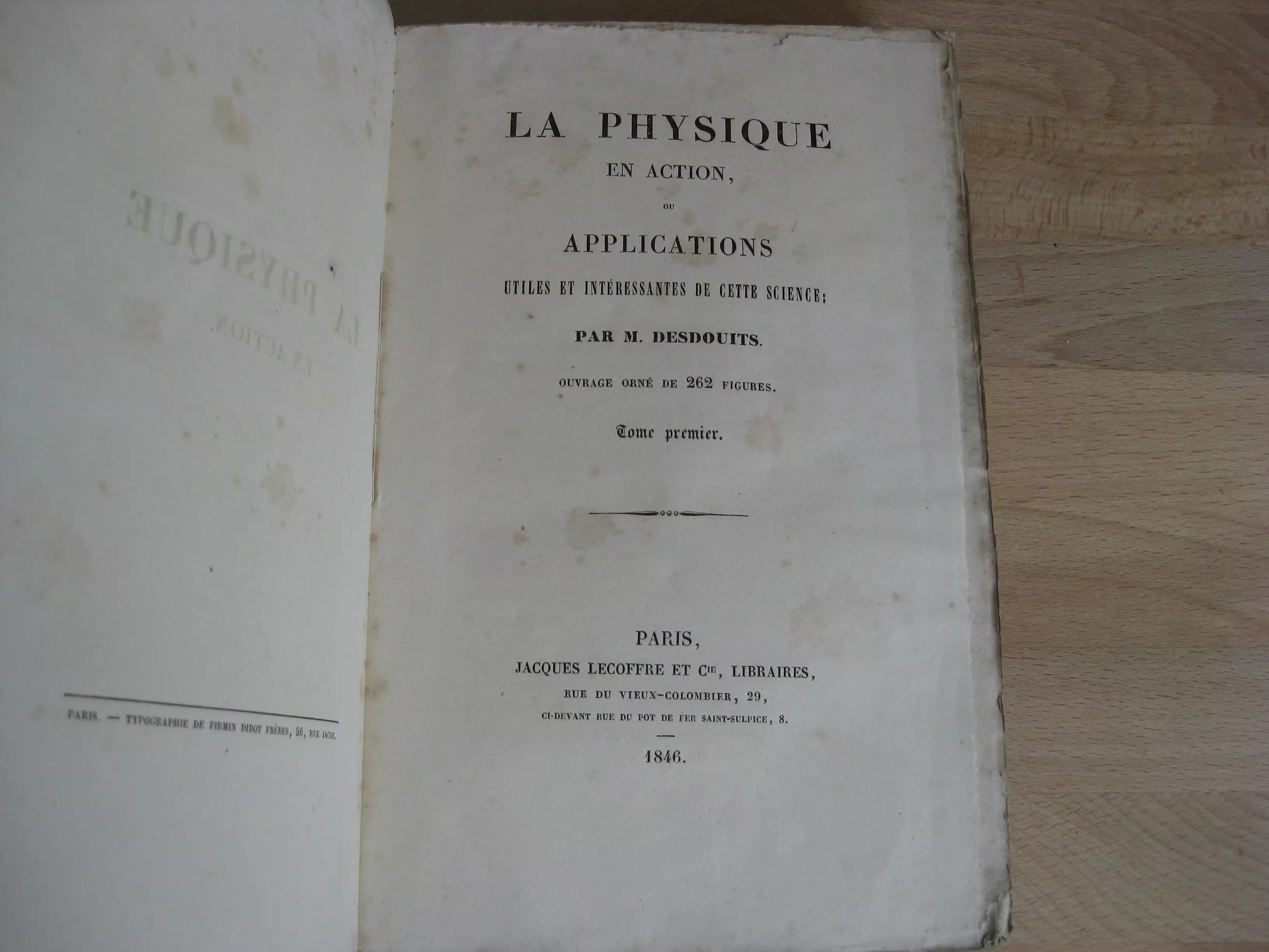 La physique en action, ou applications utiles et intéressantes de cette science.