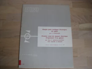 Abaque pour sondages électriques sur glace Abaque pour sondages électriques sur glace