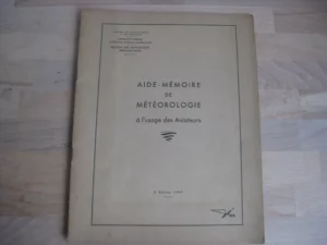Aide-mémoire de météorologie pour aviateurs Aide-mémoire de météorologie pour aviateurs