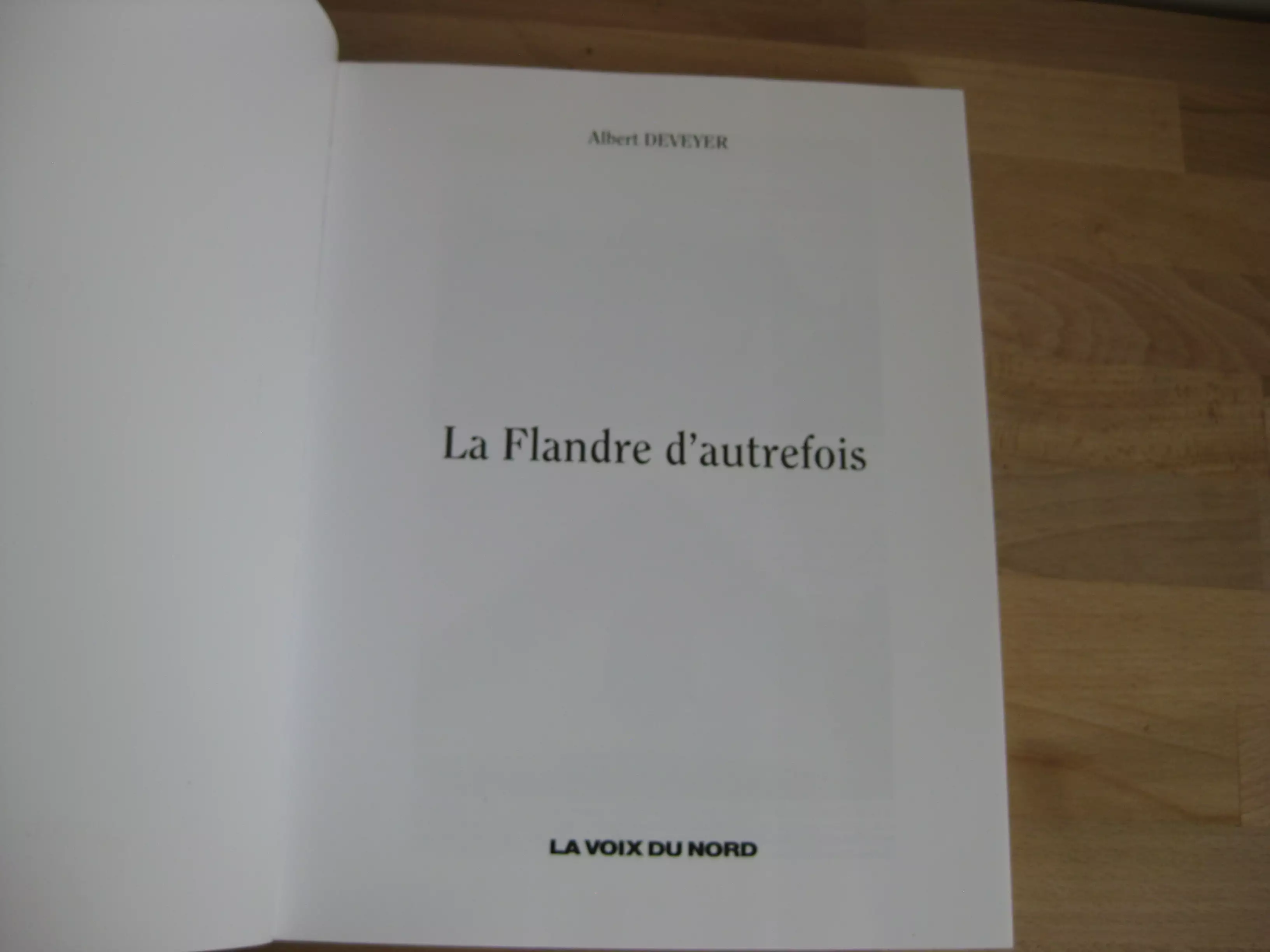 La Flandre d'autrefois, Albert Deveyer