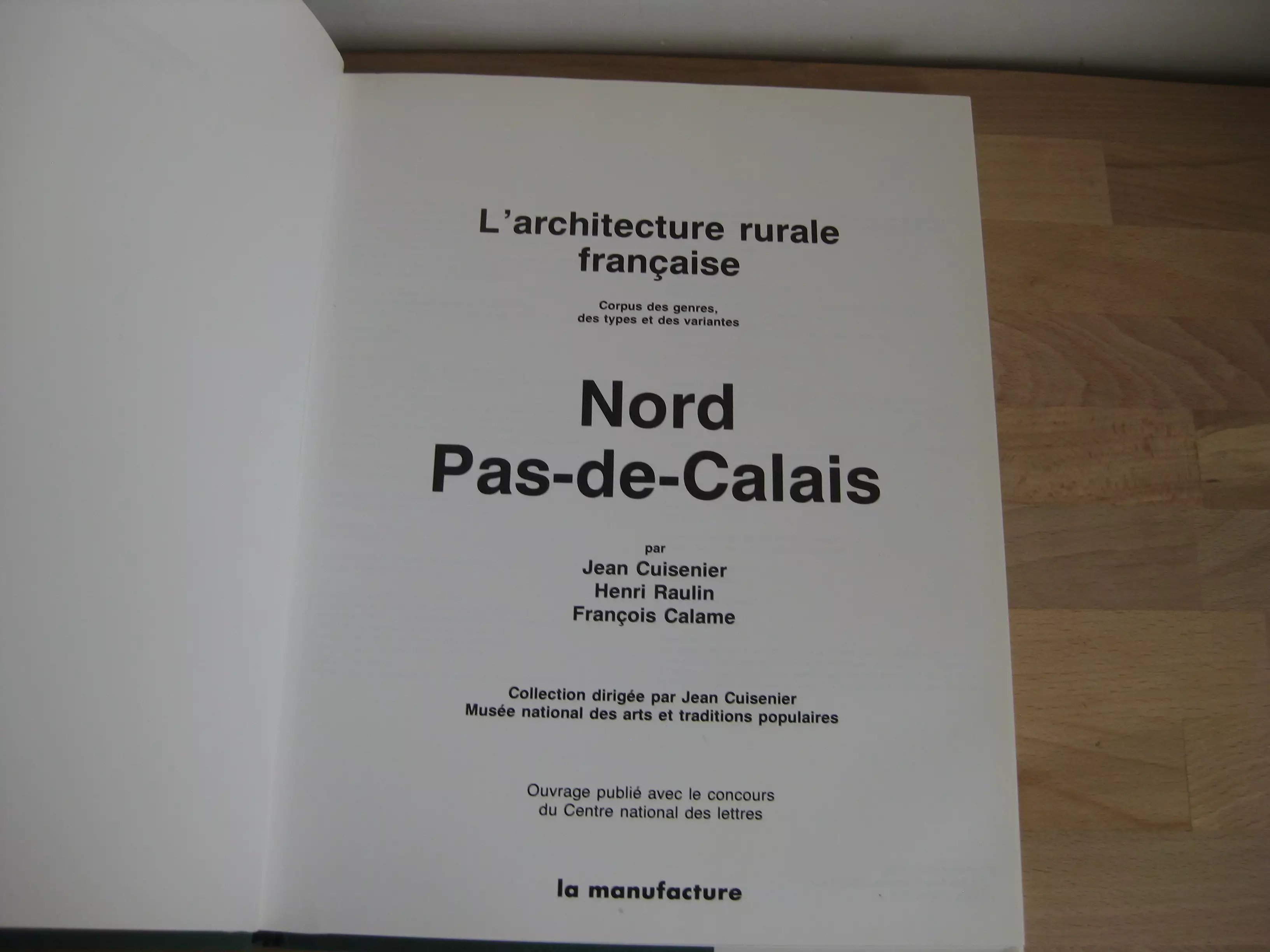 L’architecture rurale française Nord Pas-de-Calais