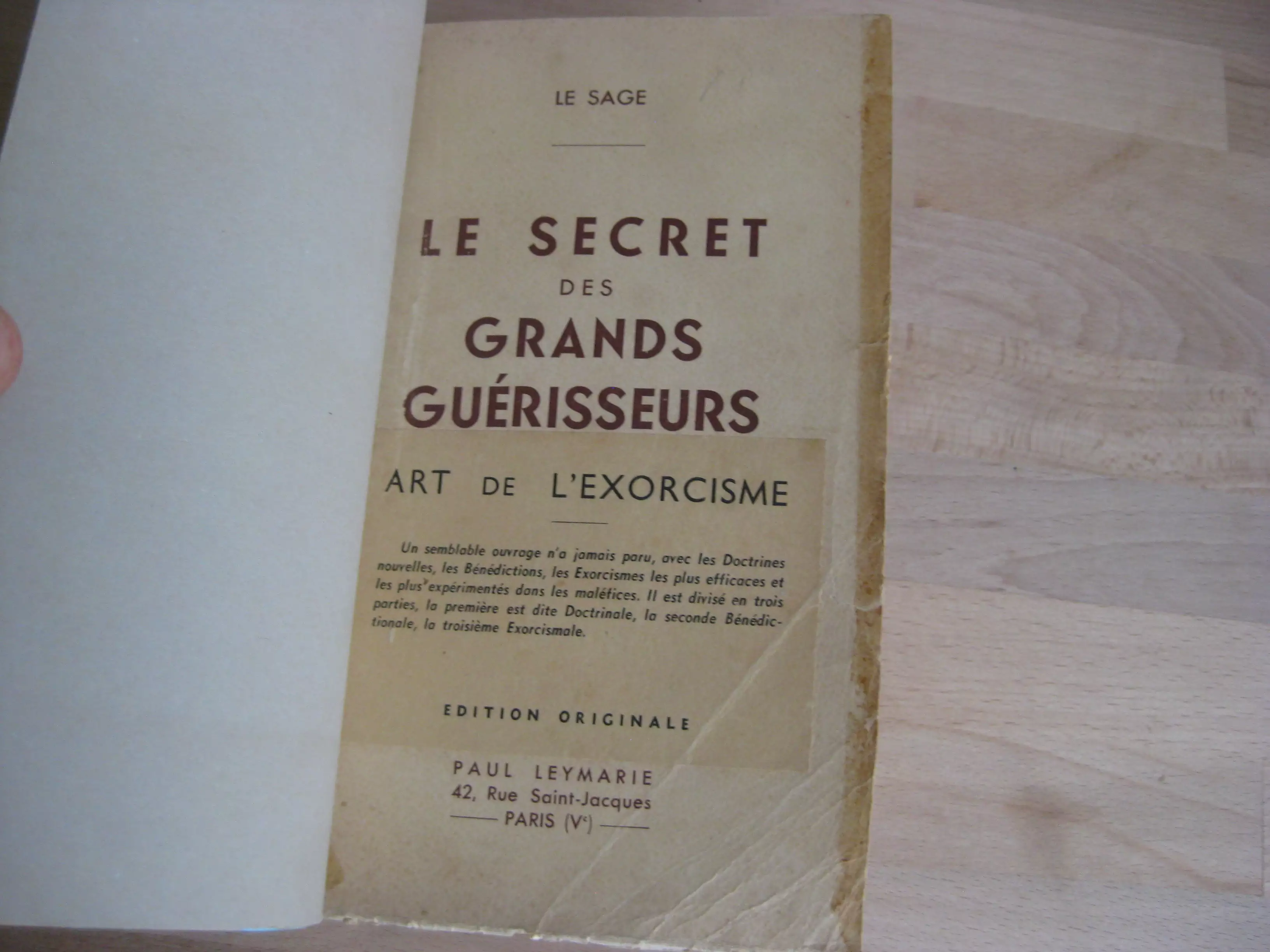 Le secret des grands guérisseurs, Le Sage