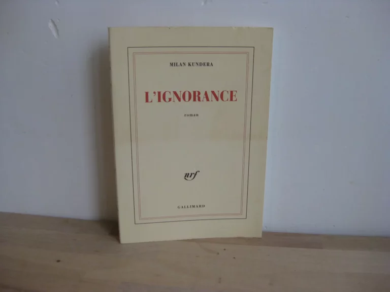 L'Ignorance de Milan Kundera