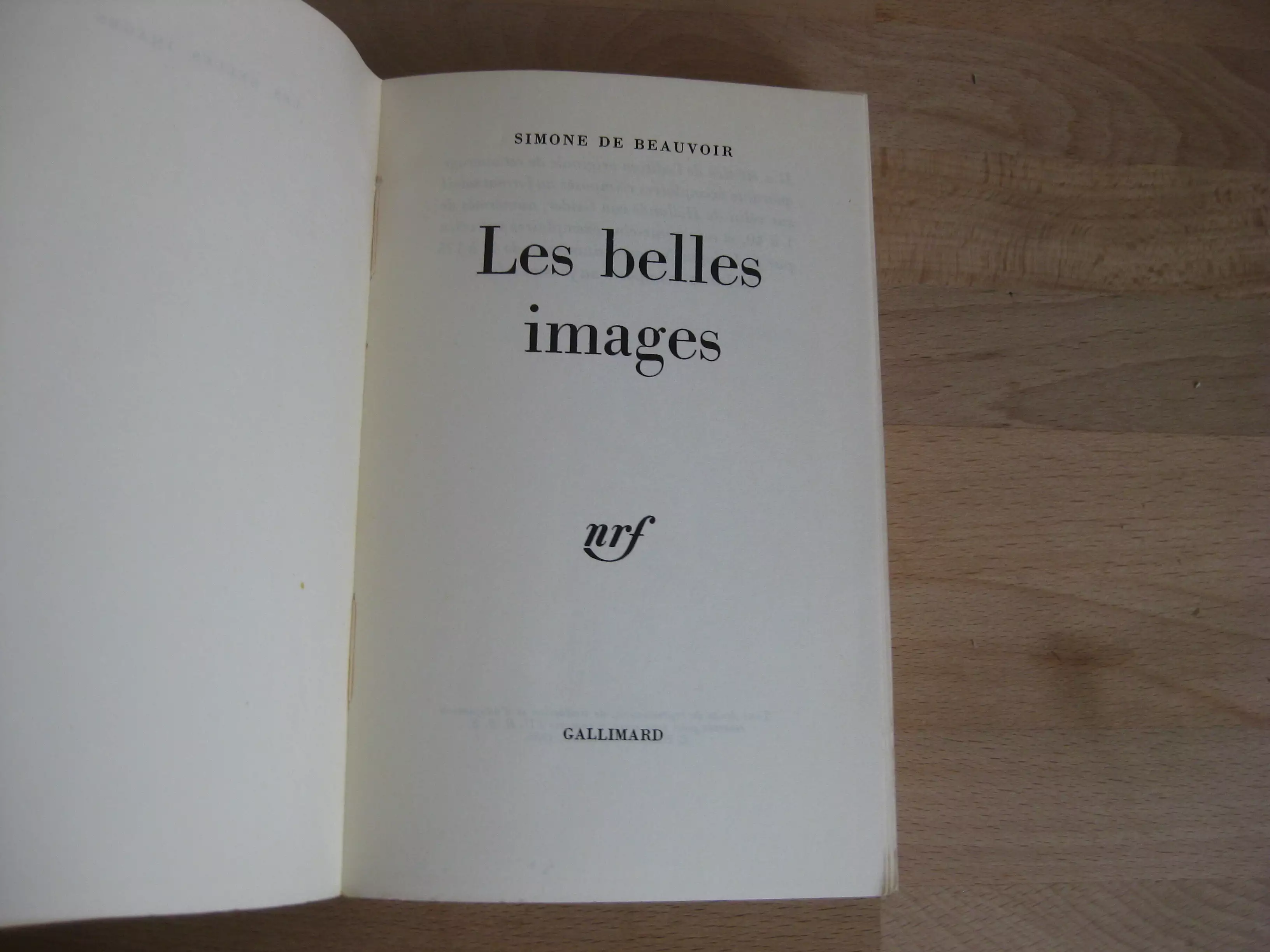 Simone de Beauvoir, Les belles images