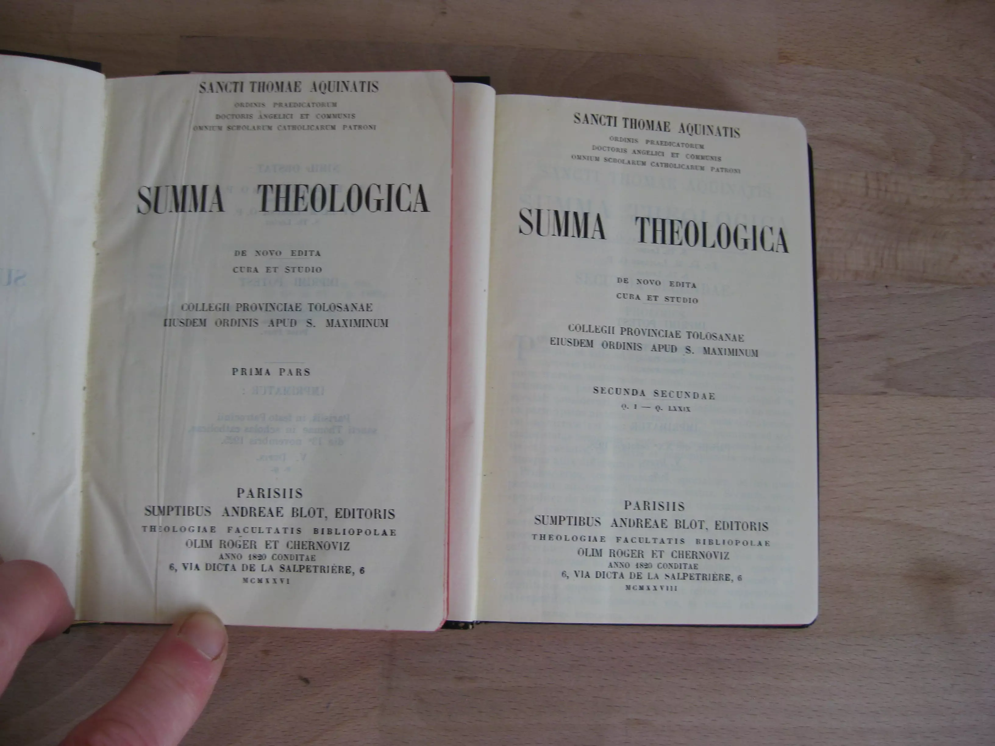 Summa theologica, I et II - sur VI - Saint-Thomas d'Aquin Summa theologica, I et II - sur VI - Saint-Thomas d'Aquin