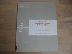 Une nouvelle Rhodophycée marine en Terre Adélie Une nouvelle Rhodophycée marine en Terre Adélie
