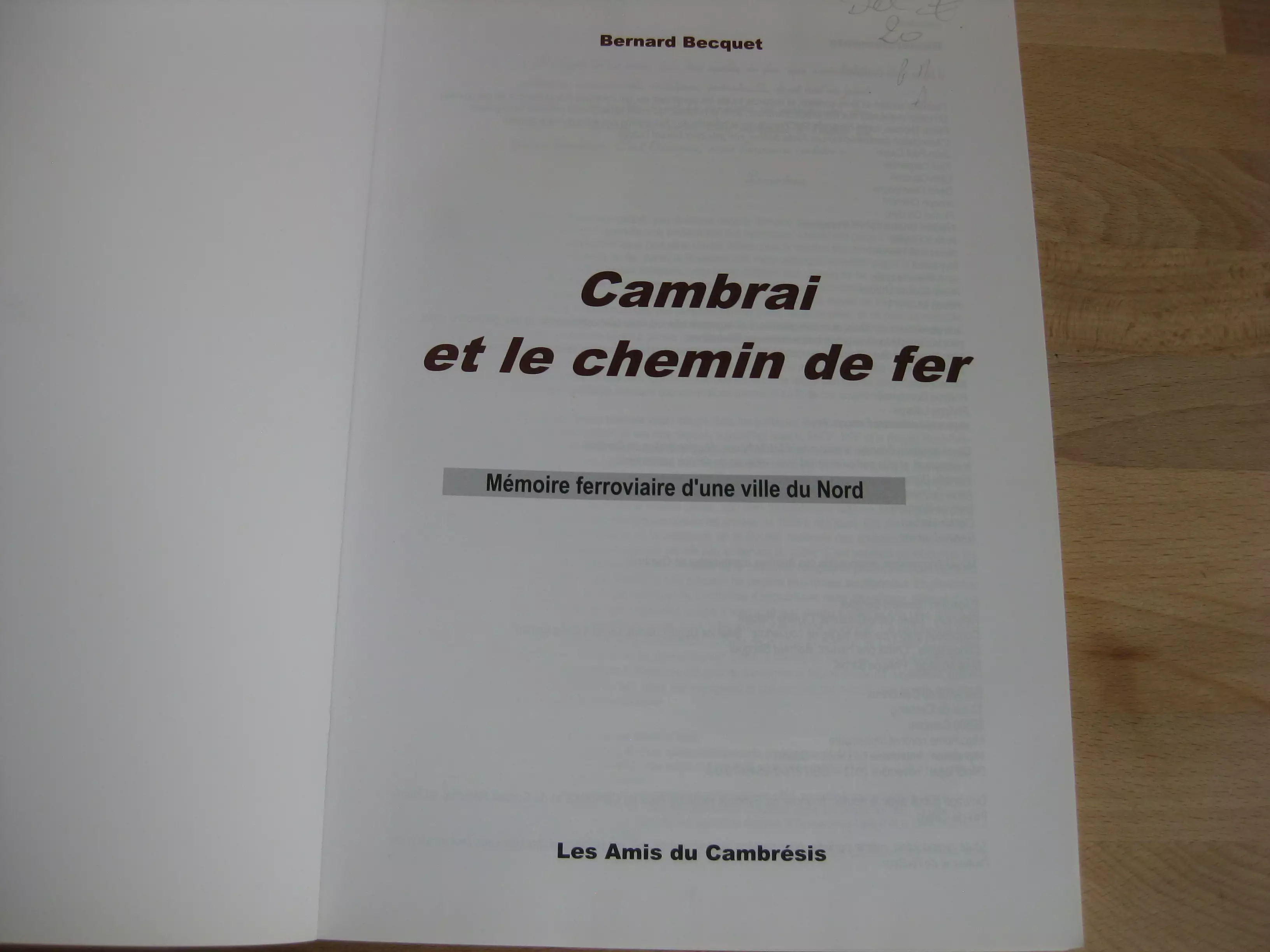Cambrai et le chemin de fer - Bernard Becquet Cambrai et le chemin de fer - Bernard Becquet