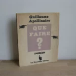 Que faire ? Apollinaire