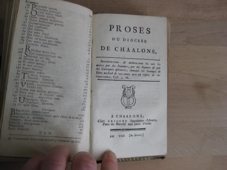 Livre d’église latin-françois / Proses du diocèse de Chaalons Livre d’église latin-françois / Proses du diocèse de Chaalons