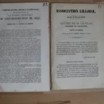 Deux documents anciens : Société charitable de Saint-François-Régis de Lille