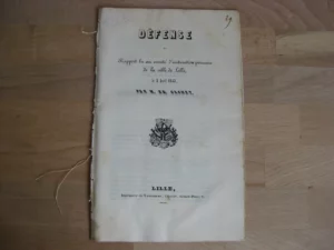 Défense du Rapport lu au Comité d’instruction primaire de la ville de Lille