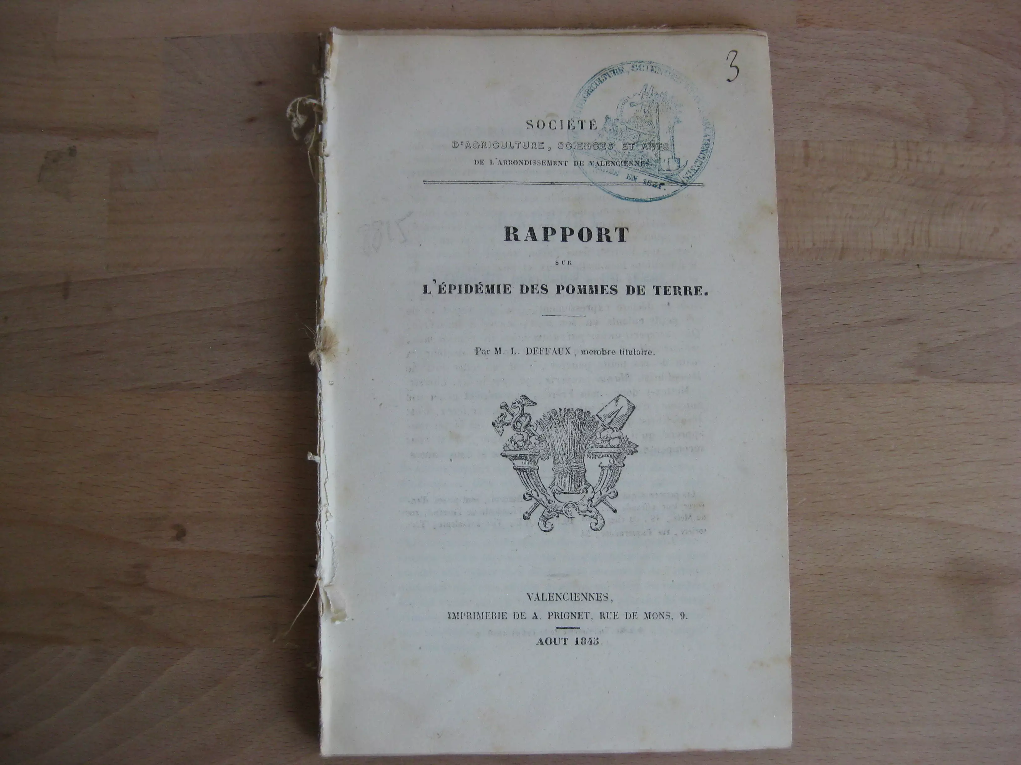 Agriculture du Nord, 4 documents brochés anciens