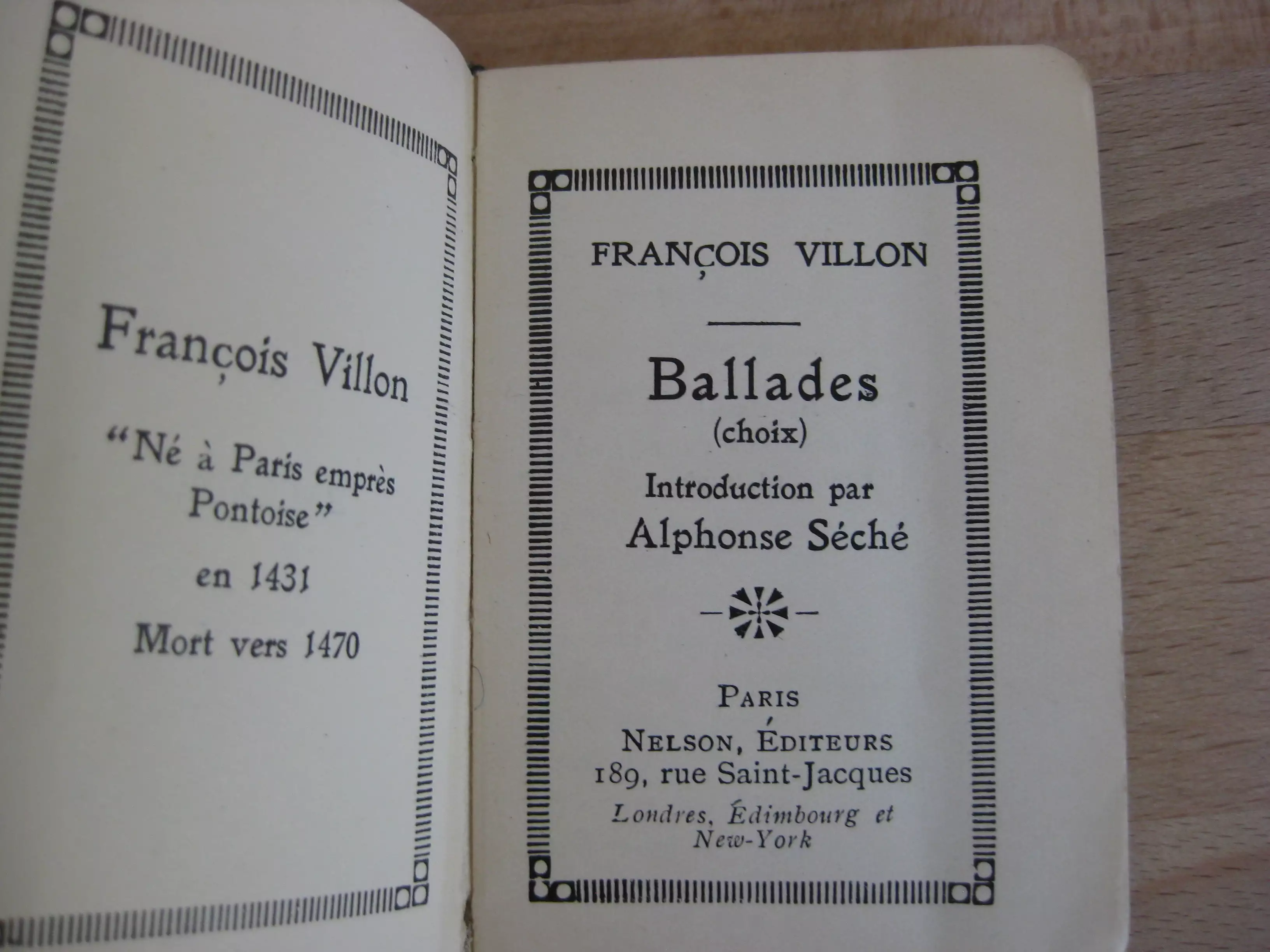 Ballades (choix) - François Villon