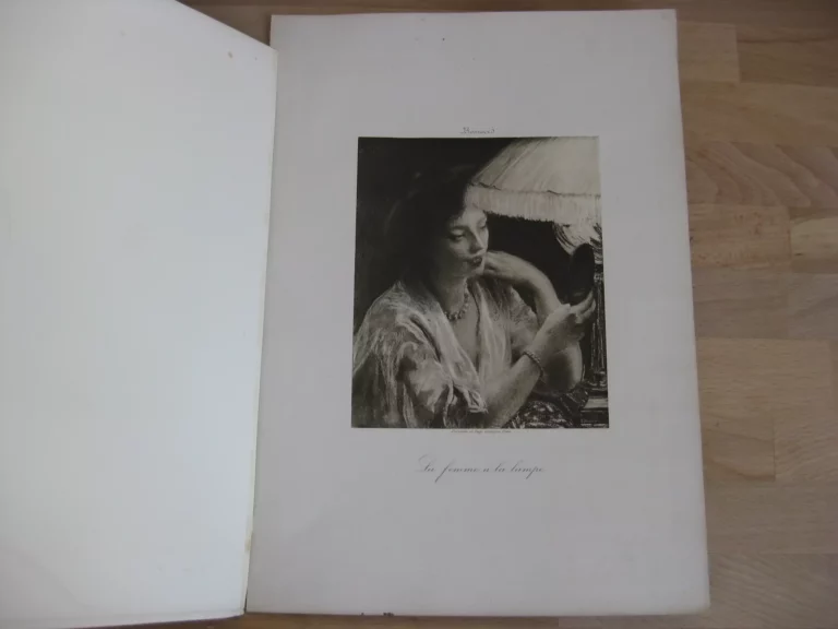 Besnard, La femme à la lampe, Procédé et Imp. George Petit