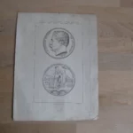 Gravure - Médaille décernée à Jules Anspach