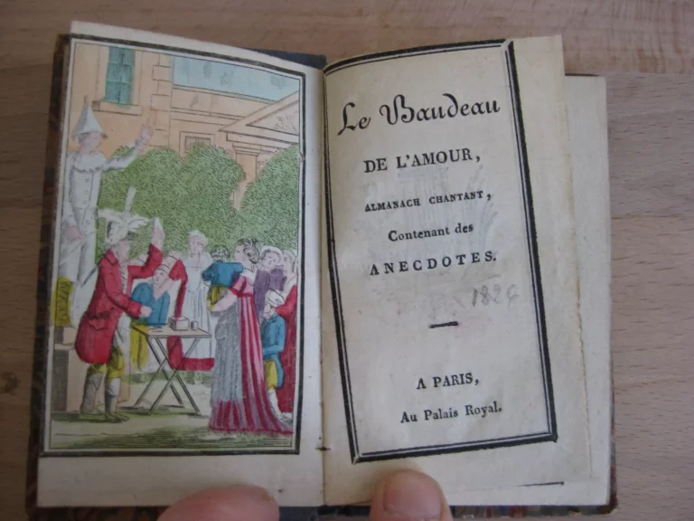 Le bandeau de l’amour. Almanach chantant contenant des anecdotes