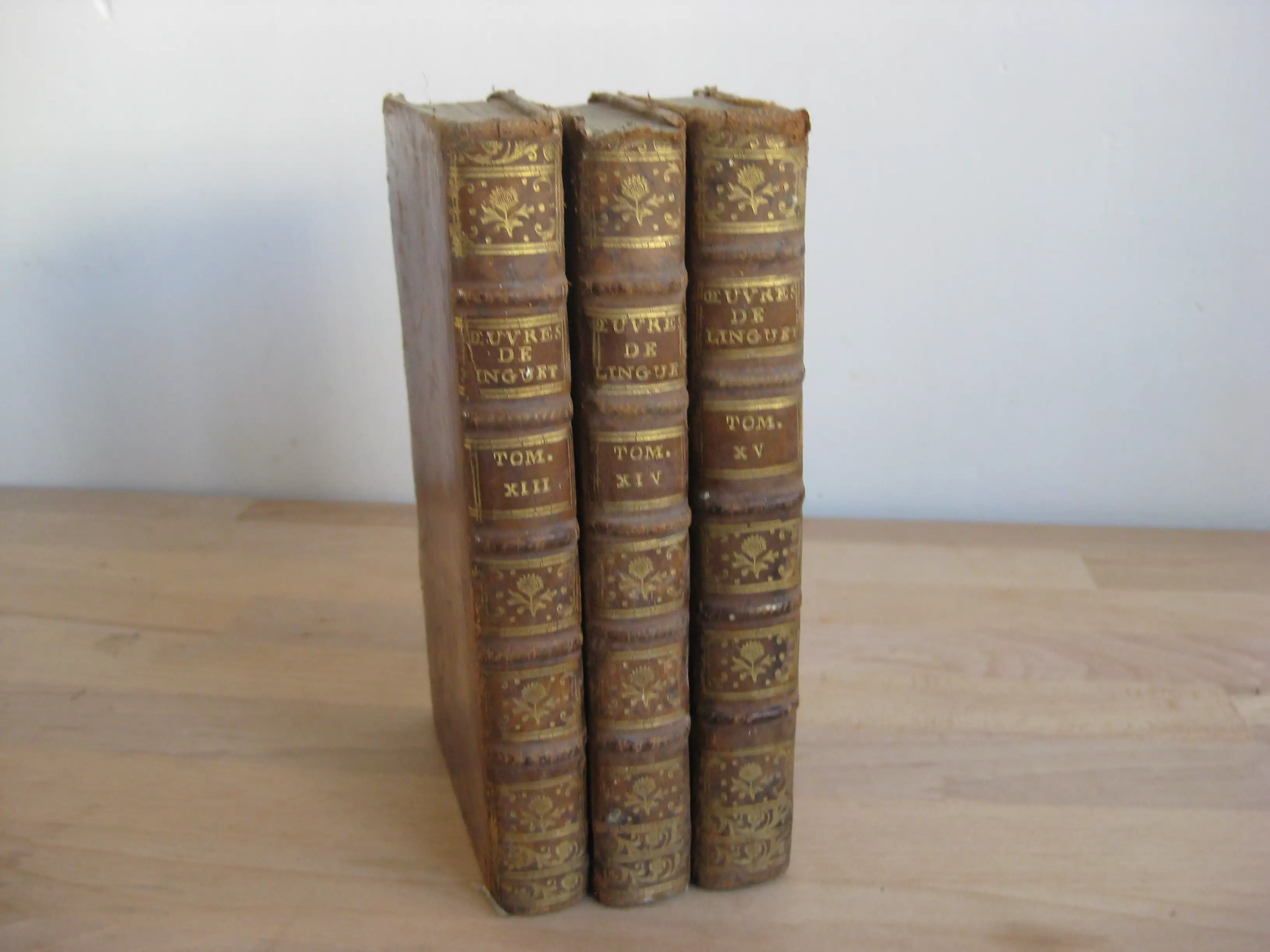 Théorie des Loix civiles, trois tomes, complet - M. Linguet