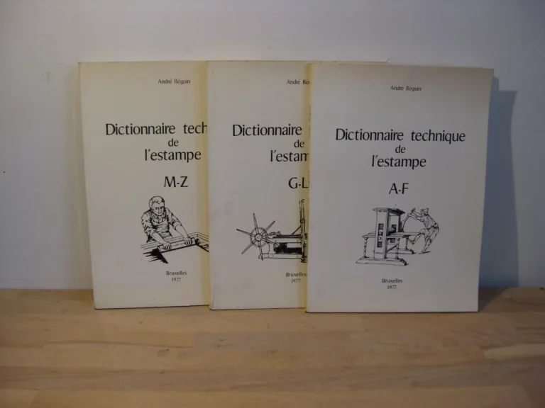 Dictionnaire technique de l'estampe, 3 volumes, complet