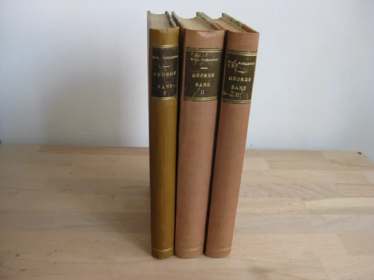 George Sand, Histoire de sa vie - Années glorieuses - Et les hommes de 48. Trois volumes reliés George Sand, Histoire de sa vie - Années glorieuses - Et les hommes de 48. Trois volumes reliés