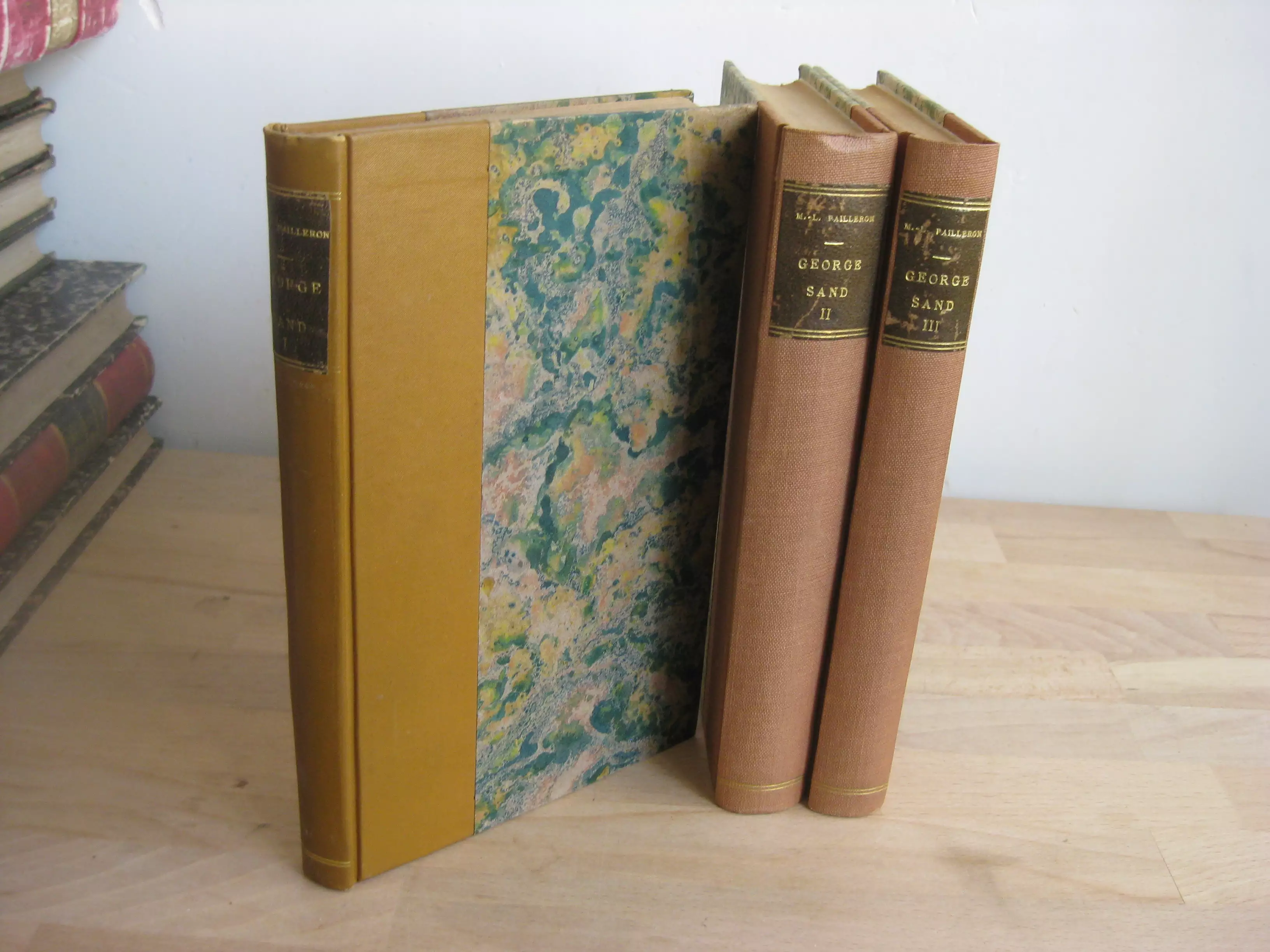 George Sand, Histoire de sa vie - Années glorieuses - Et les hommes de 48. Trois volumes reliés George Sand, Histoire de sa vie - Années glorieuses - Et les hommes de 48. Trois volumes reliés