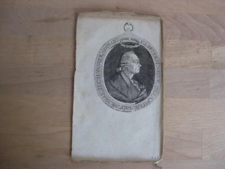 Portrait gravé de Henri Van der Noot en médaillon