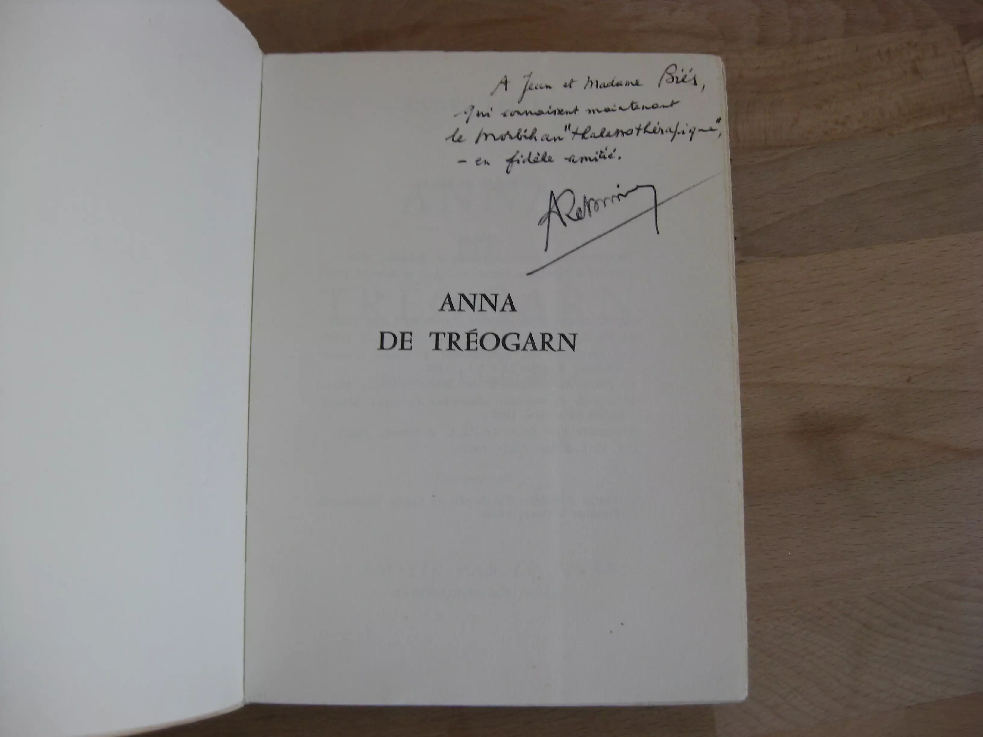 Anna de Tréogarn - André Lebois