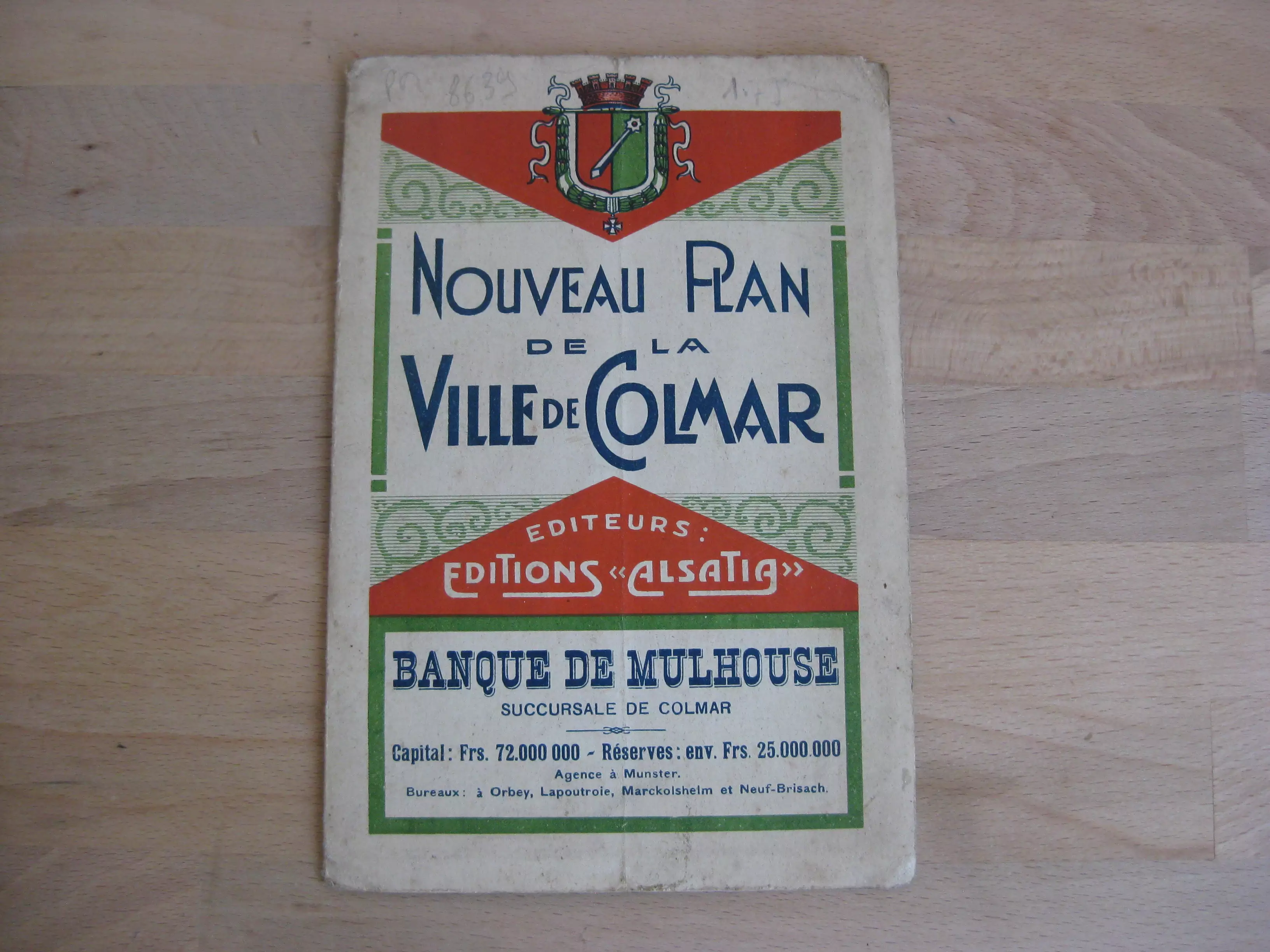 Nouveau Plan de la ville de Colmar