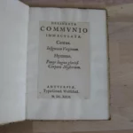 Delineata communio immaculata : cantus. Insignium virginum : hymnus Delineata communio immaculata : cantus. Insignium virginum : hymnus