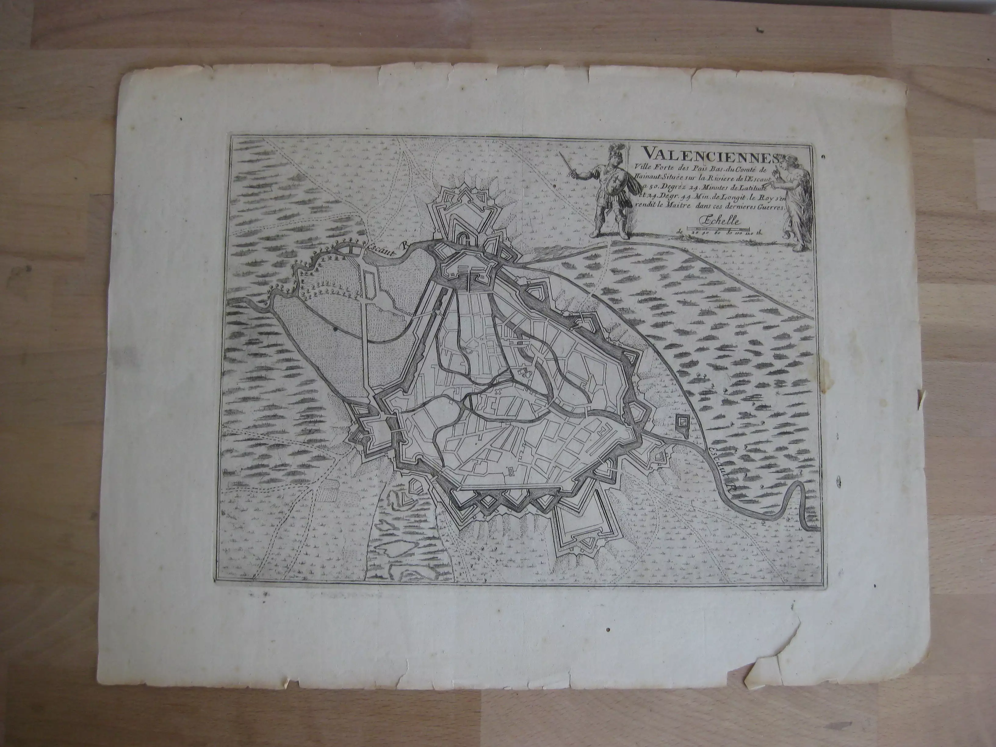 Plan gravé de Valenciennes