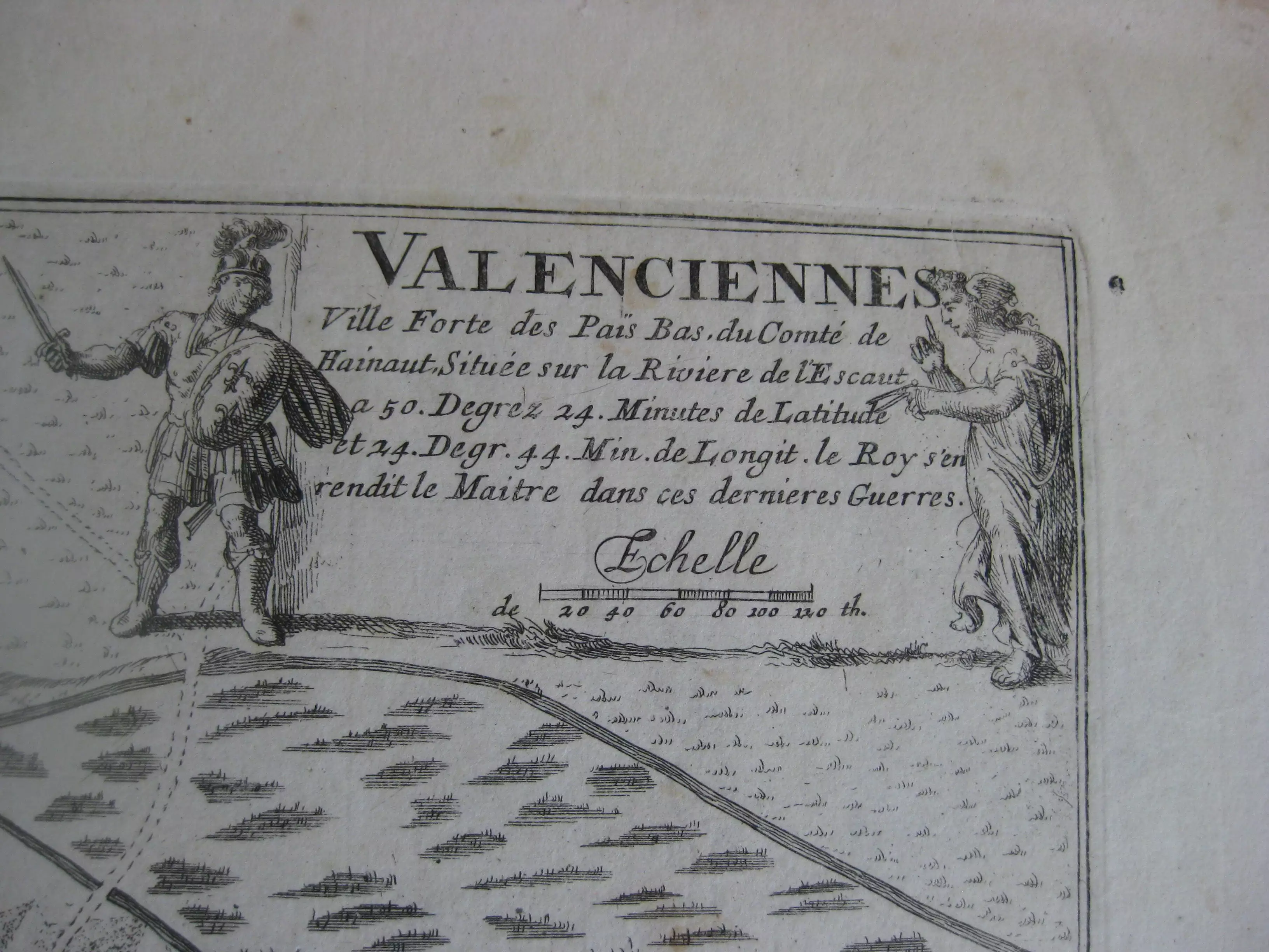 Plan gravé de Valenciennes