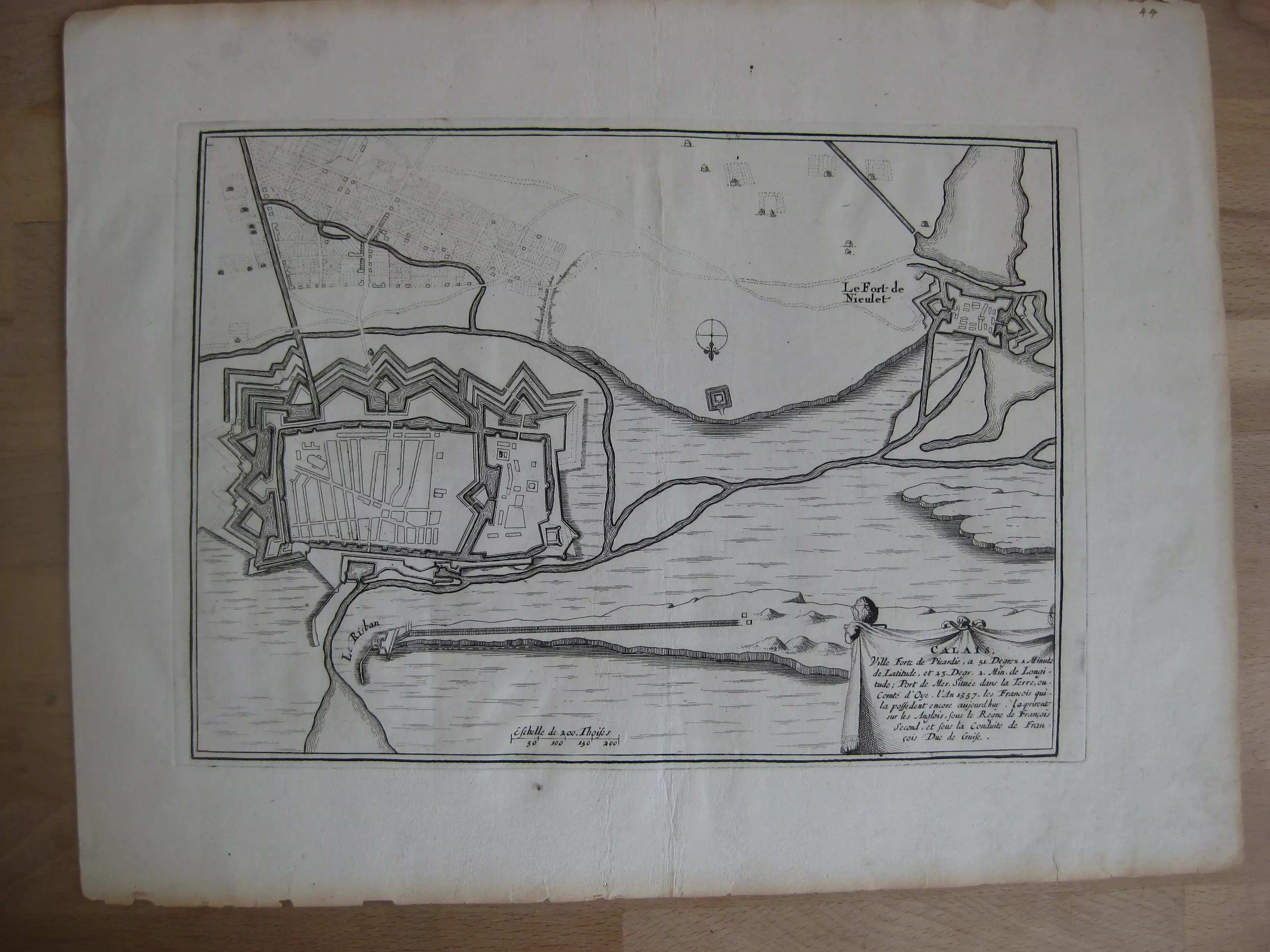 Plan représentant Calais